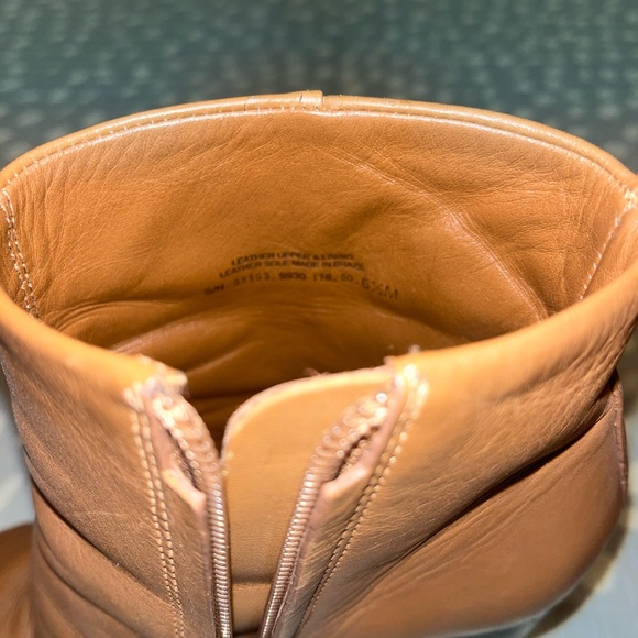 Tory Burch Tan Leather Ankle Boots - Picture 11 of 11